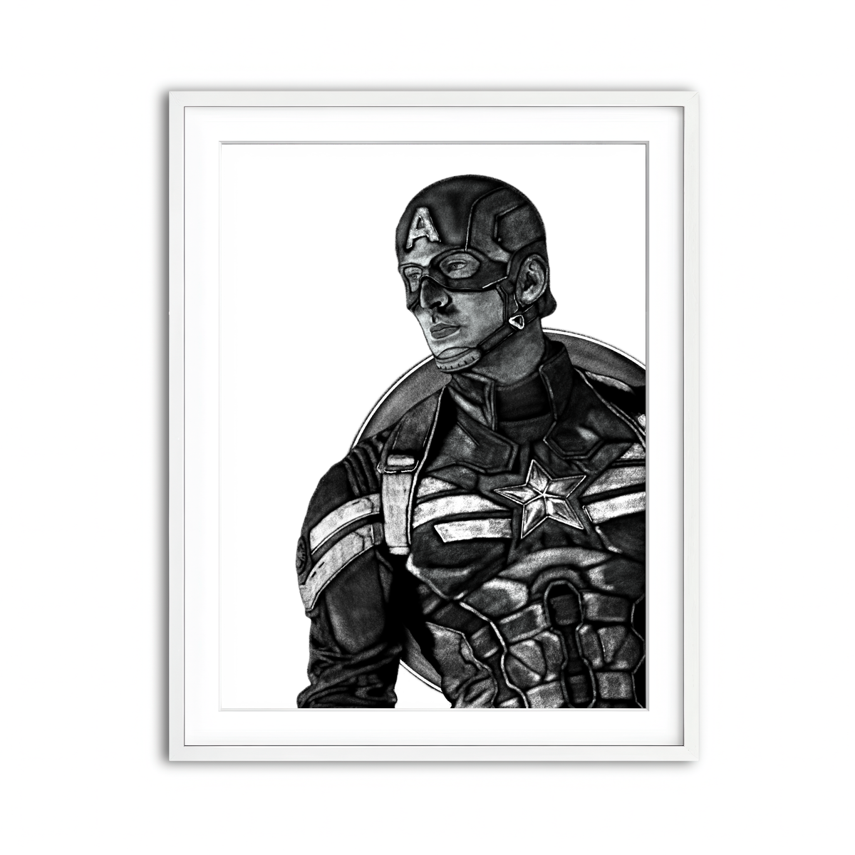 Framed Print 3x4 White