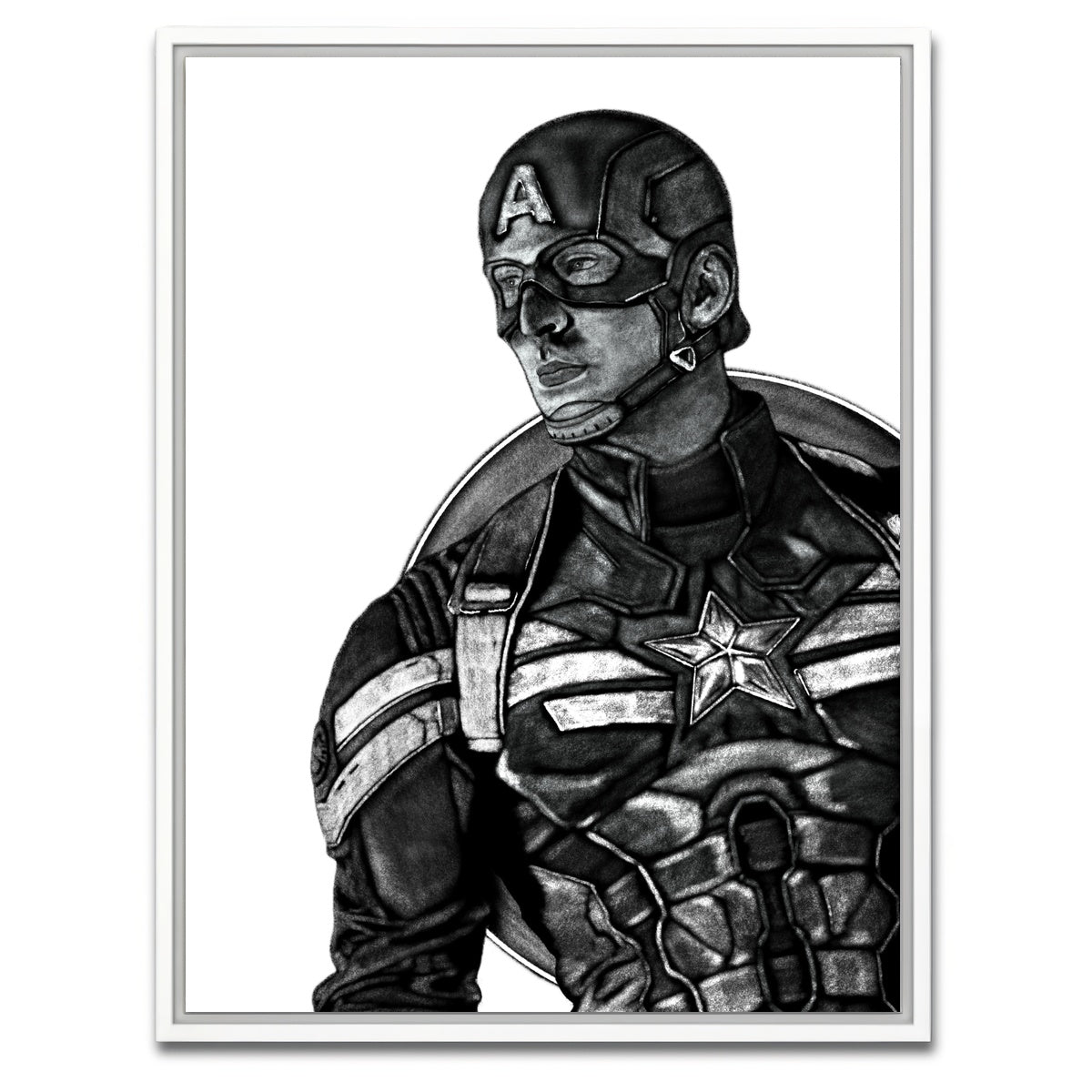 AUTO-MOCKUP WHITE | Charcoal Cap | 1 Piece | White Framed Canvas | group=3x4