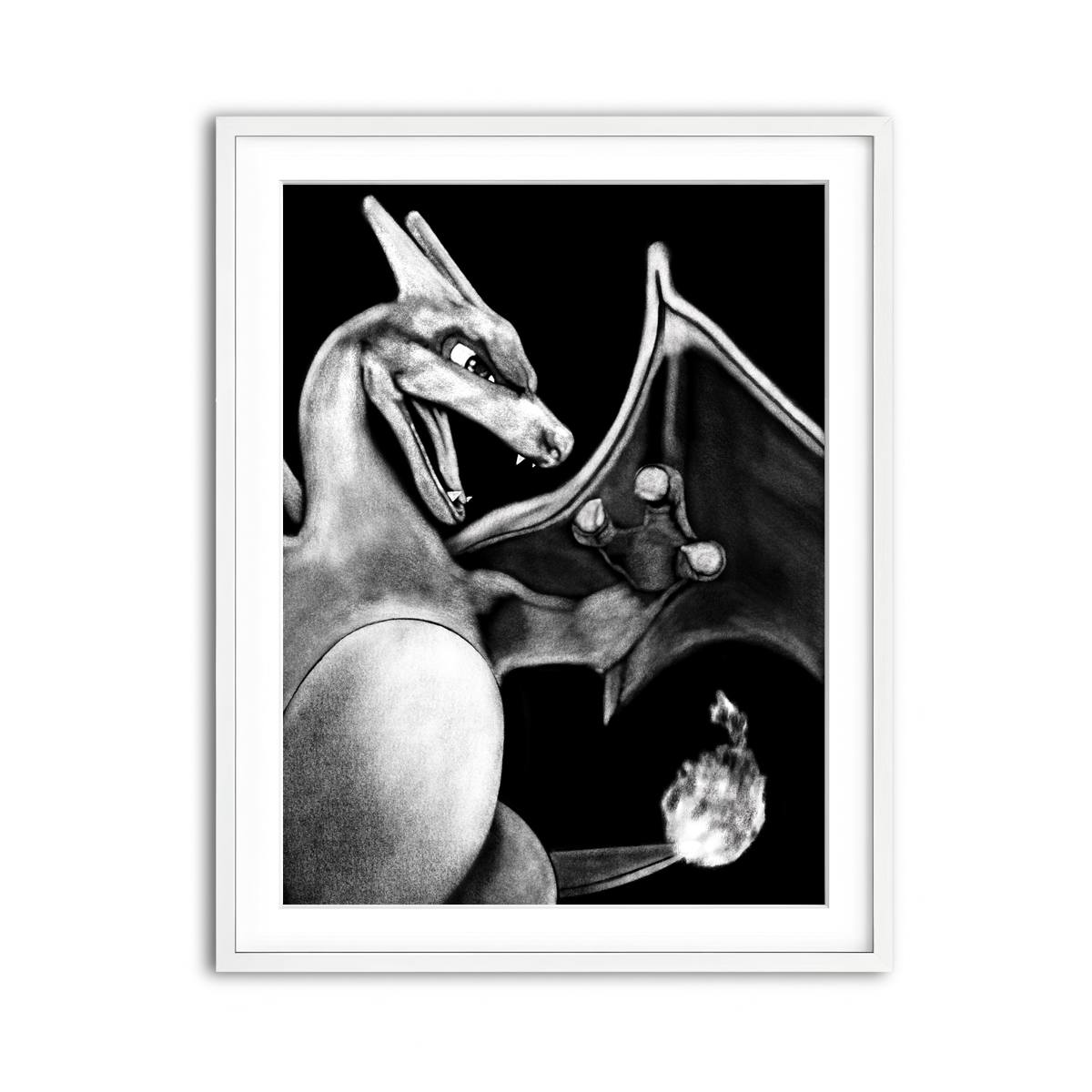 Framed Print 3x4 White