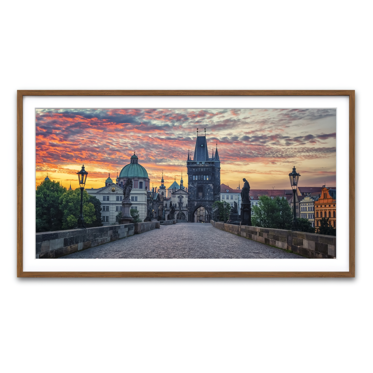 Framed Print 2x1 Walnut