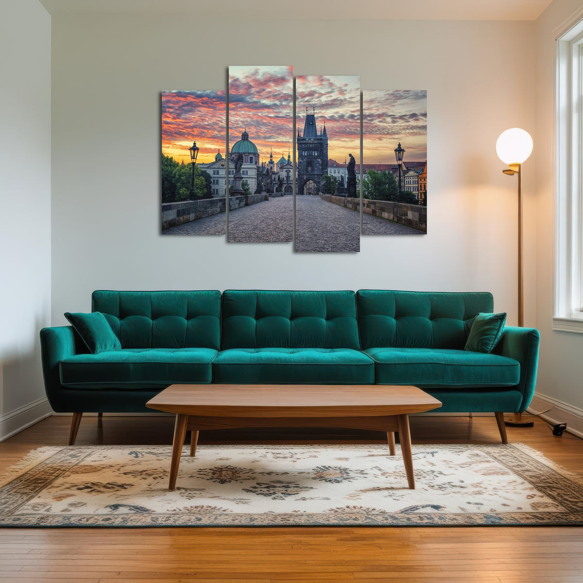 AUTO-MOCKUP ROOM | Charles Bridge Sunrise