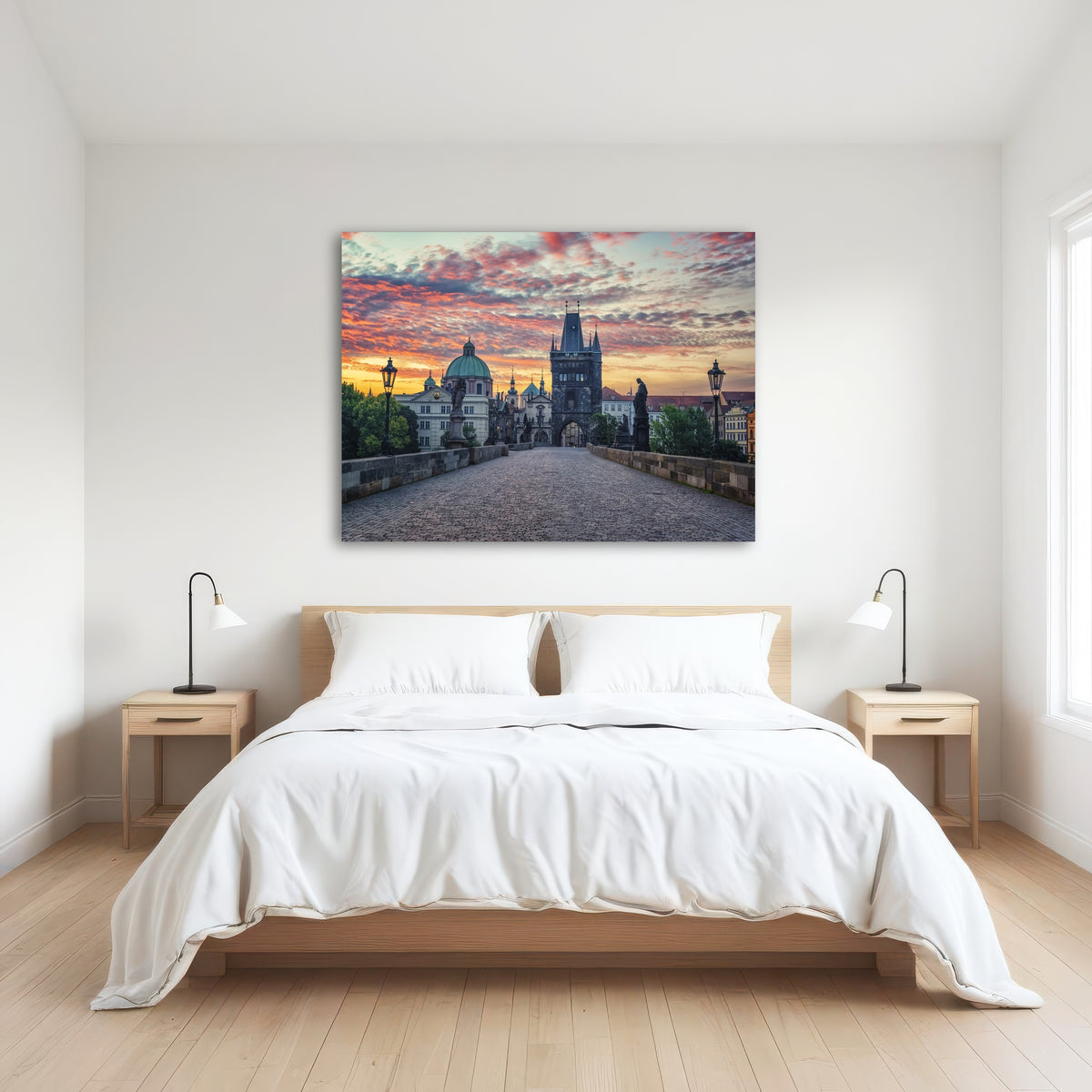 AUTO-MOCKUP ROOM | Charles Bridge Sunrise