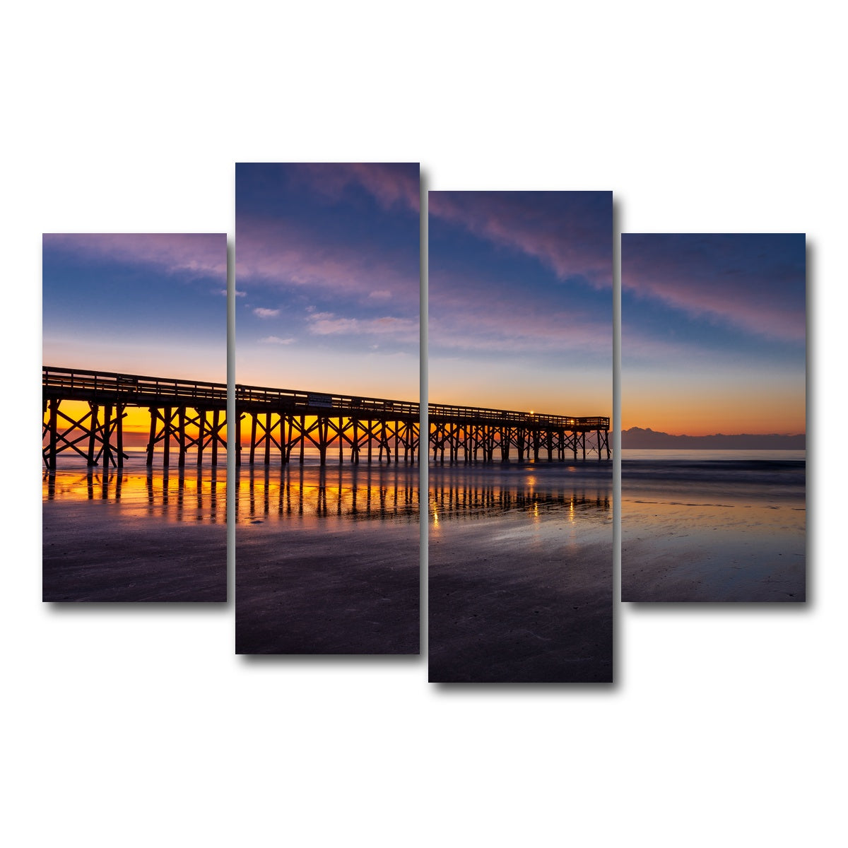 AUTO-MOCKUP WHITE | Charleston | 4 Piece | Gallery Wrap Canvas | group=4_short