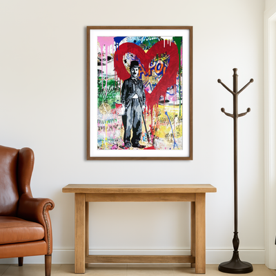 AUTO-MOCKUP ROOM | Charlie In The Mood To Paint Wall Art