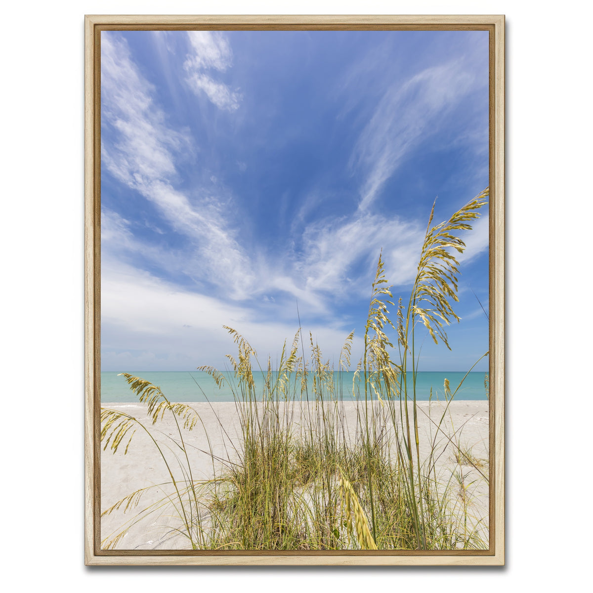 AUTO-MOCKUP WHITE | Charming beach scenery | 1 Piece | Natural Framed Canvas | group=3x4