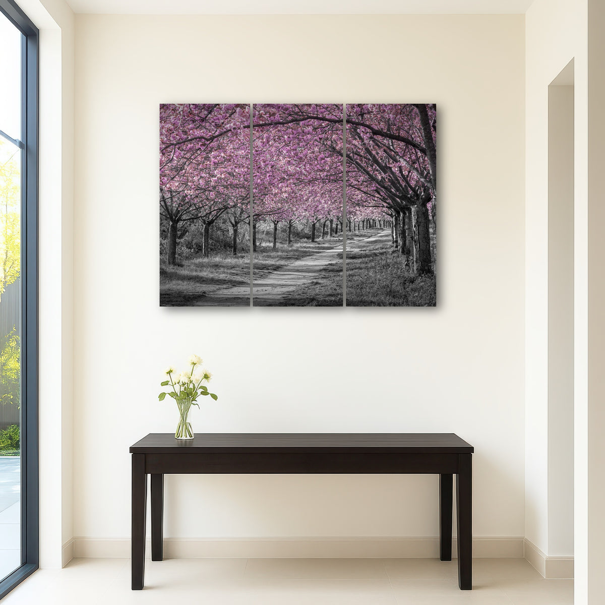 AUTO-MOCKUP ROOM | Charming cherry blossom alley in pink