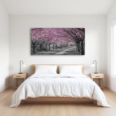 AUTO-MOCKUP ROOM | Charming cherry blossom alley in pink