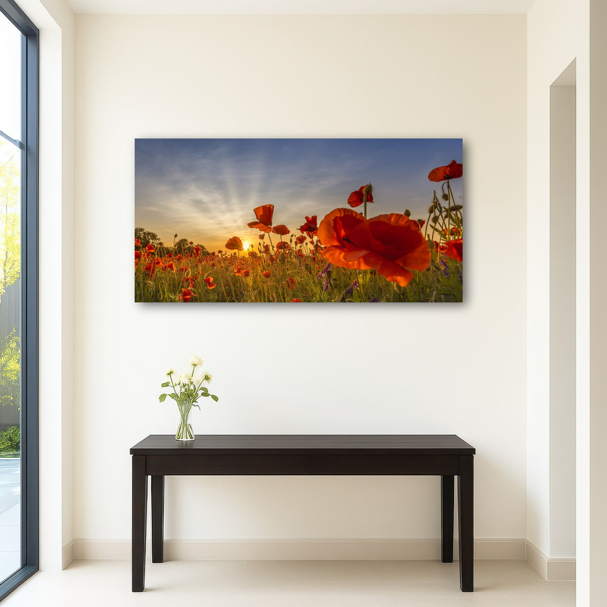AUTO-MOCKUP ROOM | Charming sunset in poppy field