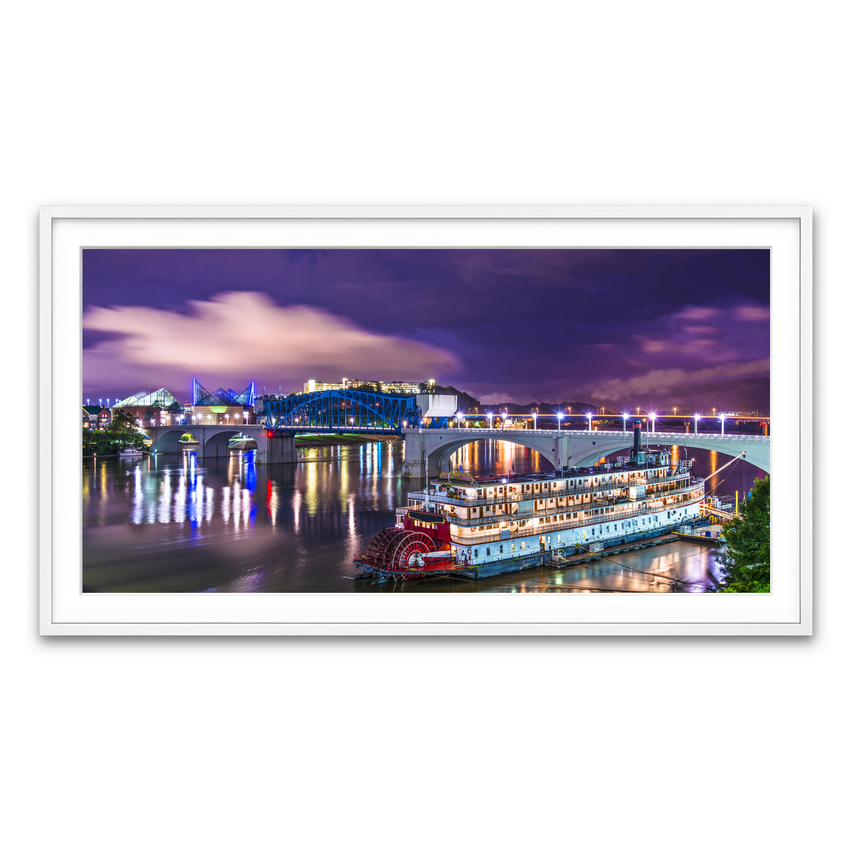 Framed Print 2x1 White