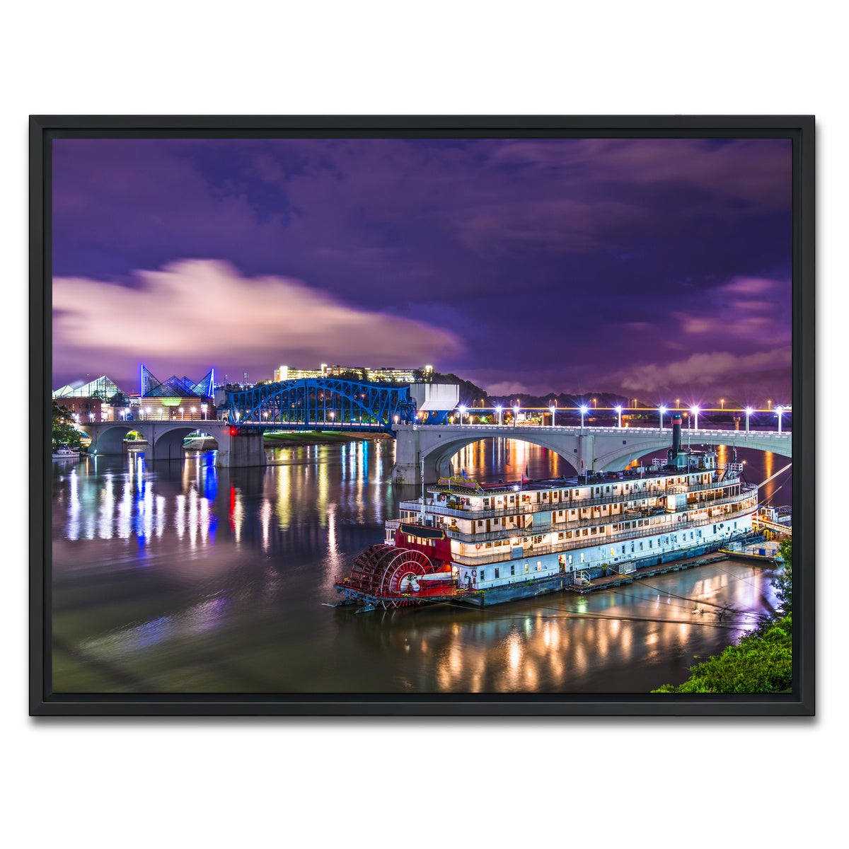 AUTO-MOCKUP WHITE | Chattanooga Aerial | 1 Piece | Black Framed Canvas | group=4x3