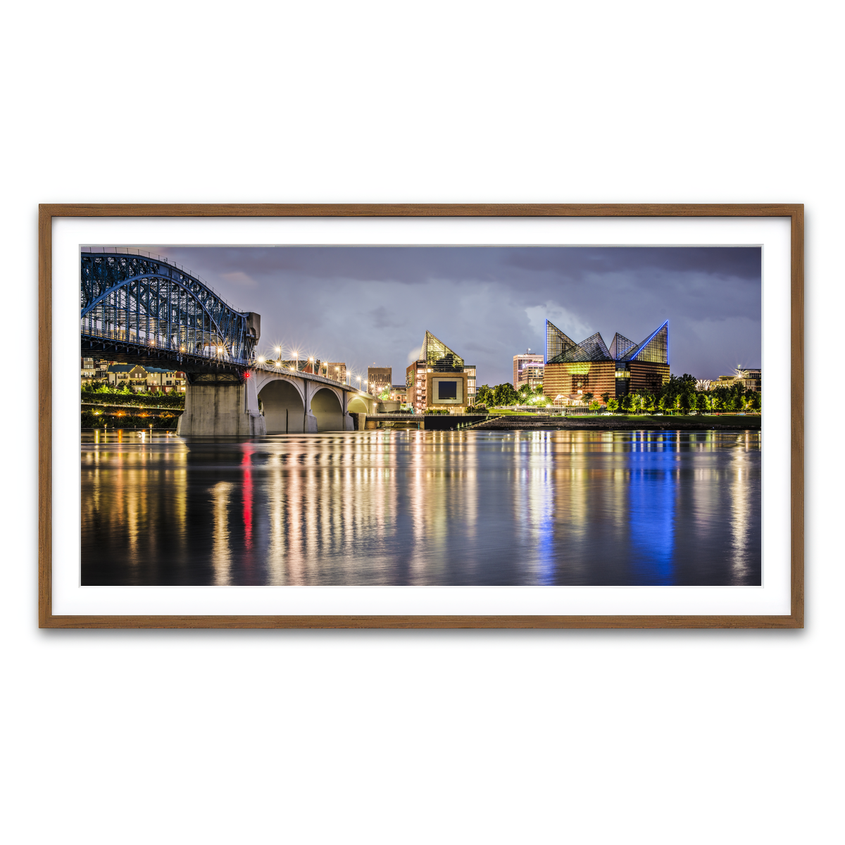 Framed Print 2x1 Walnut