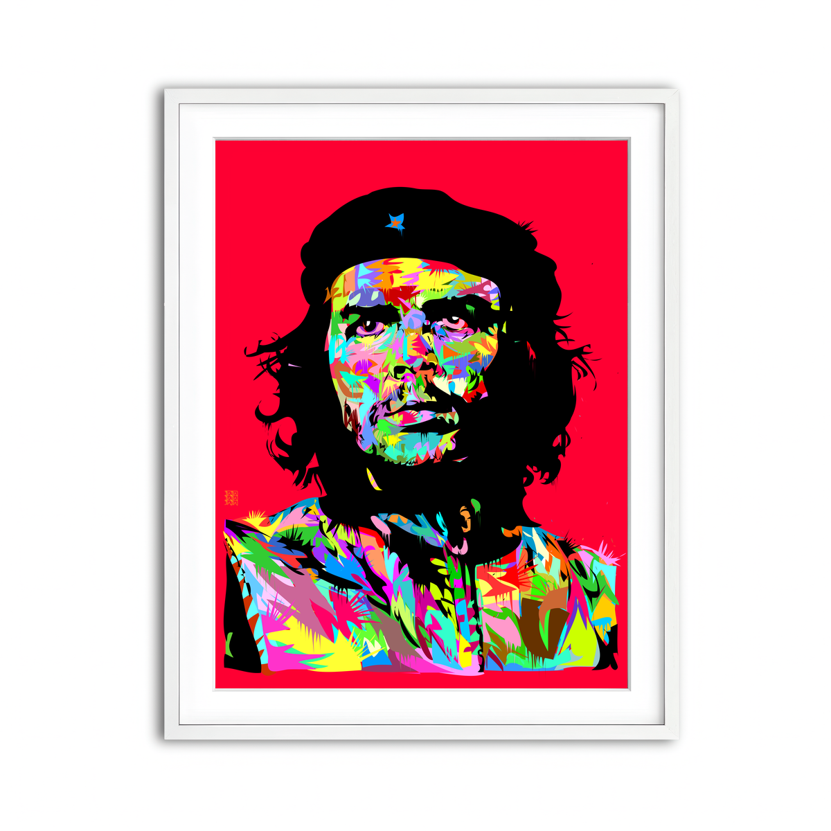 Framed Print 3x4 White