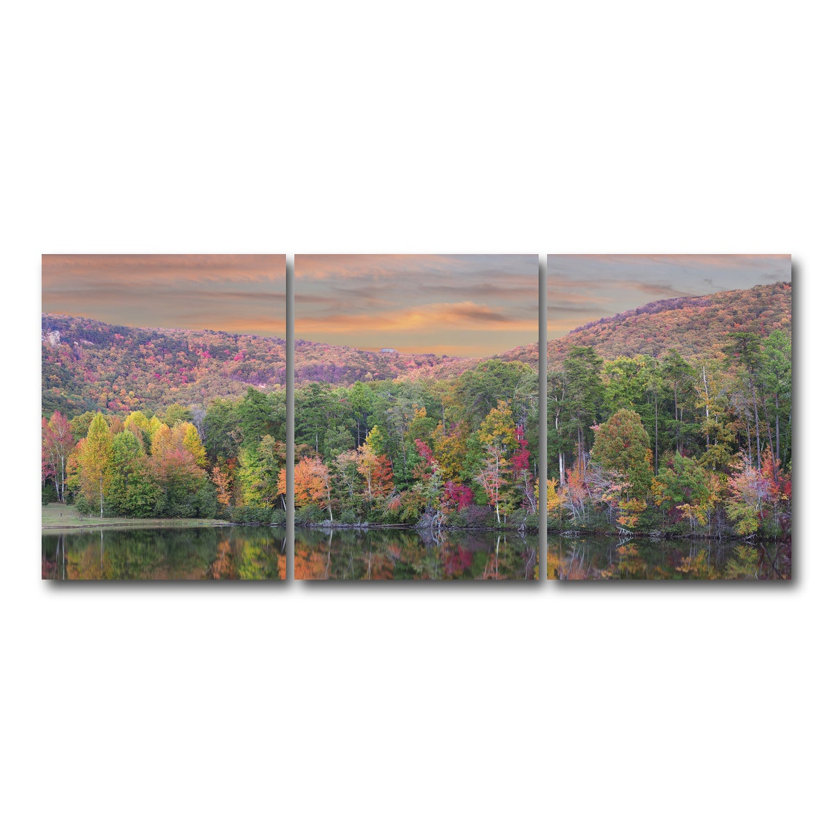 AUTO-MOCKUP WHITE | Cheaha State Park | 3 Piece | Gallery Wrap Canvas | group=18x24