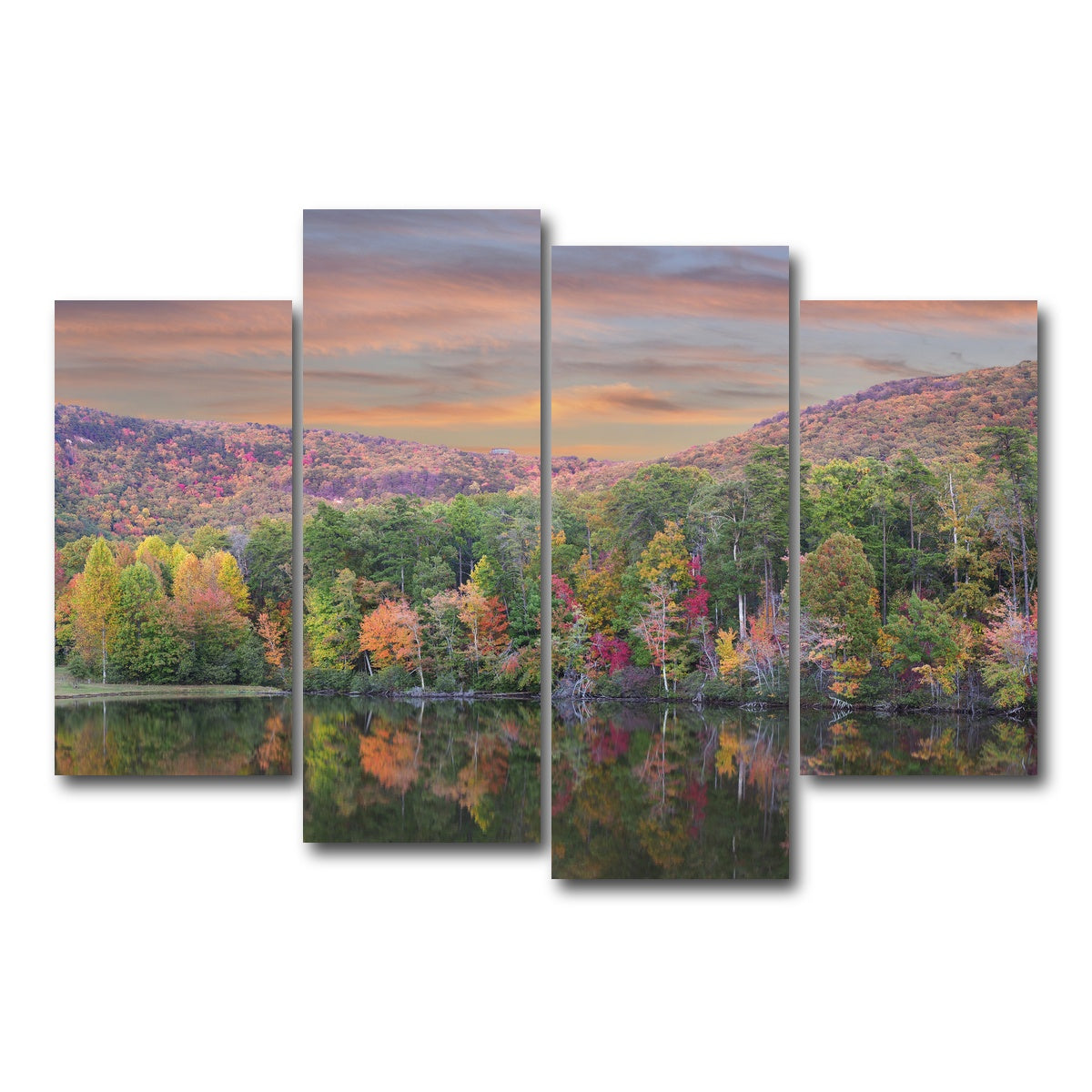 AUTO-MOCKUP WHITE | Cheaha State Park | 4 Piece | Gallery Wrap Canvas | group=4_short