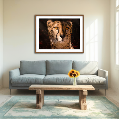 AUTO-MOCKUP ROOM | Cheetah Wall Art