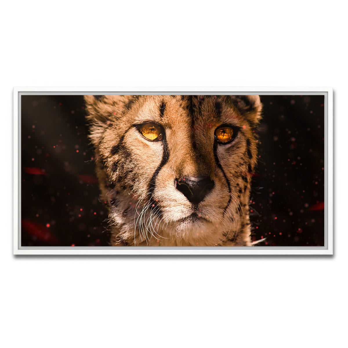 AUTO-MOCKUP WHITE | Cheetah | 1 Piece | White Framed Canvas | group=2x1