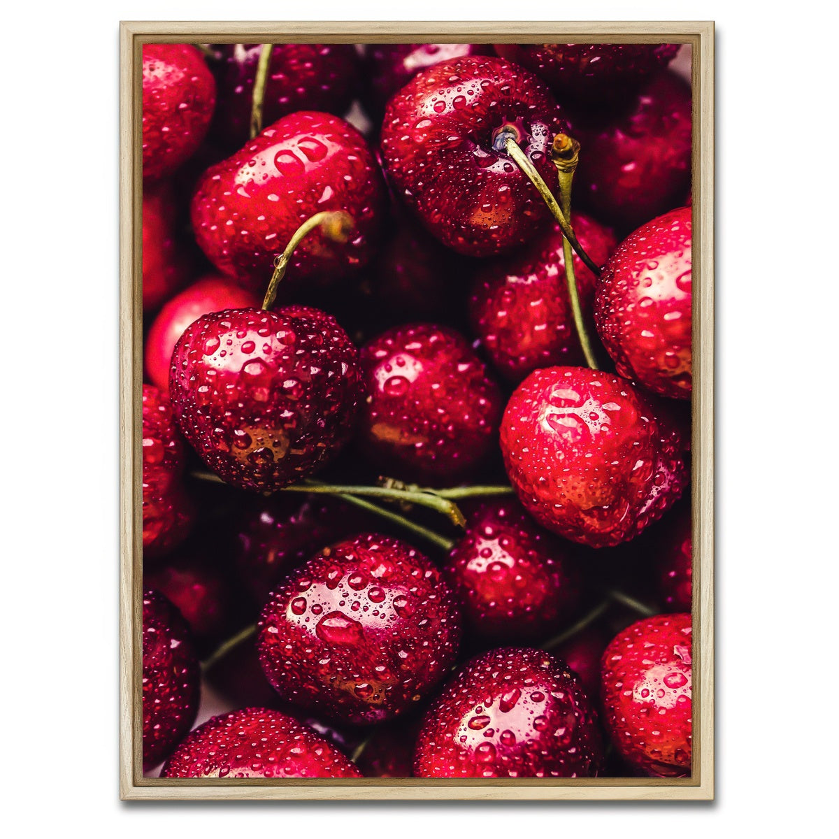 AUTO-MOCKUP WHITE | Cherries | 1 Piece | Natural Framed Canvas | group=3x4