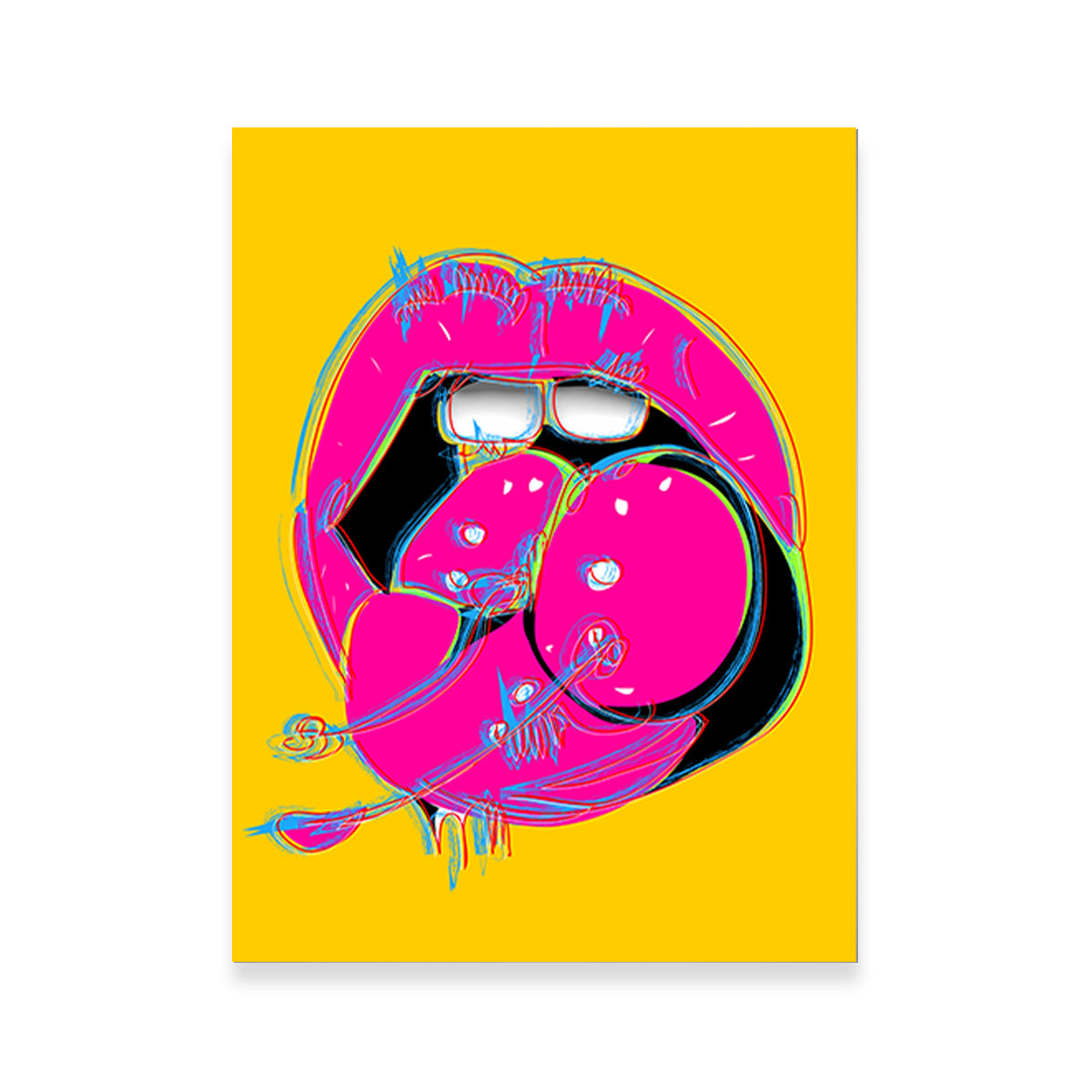 Cherry Mouth Wall Art