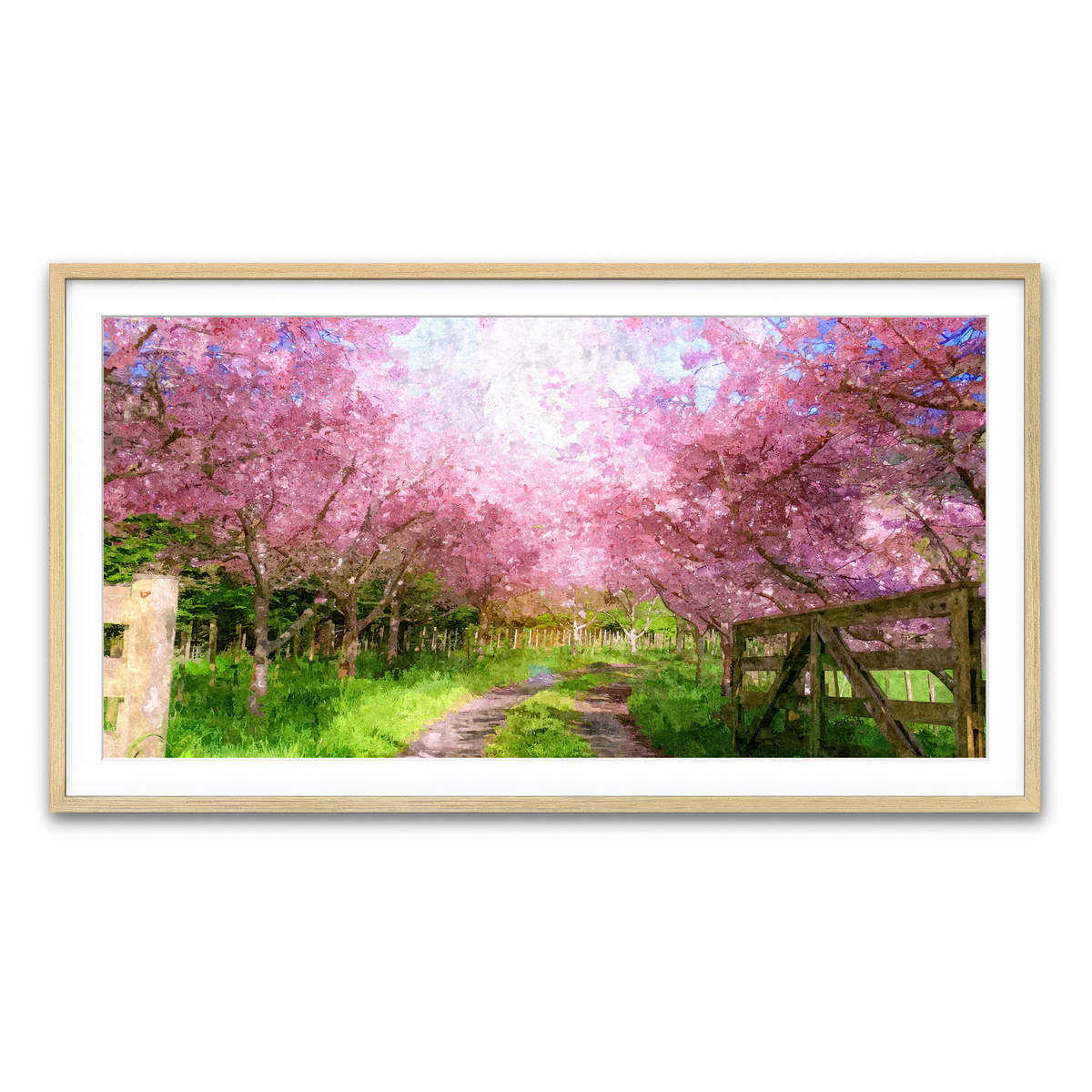 Framed Print 2x1 Natural