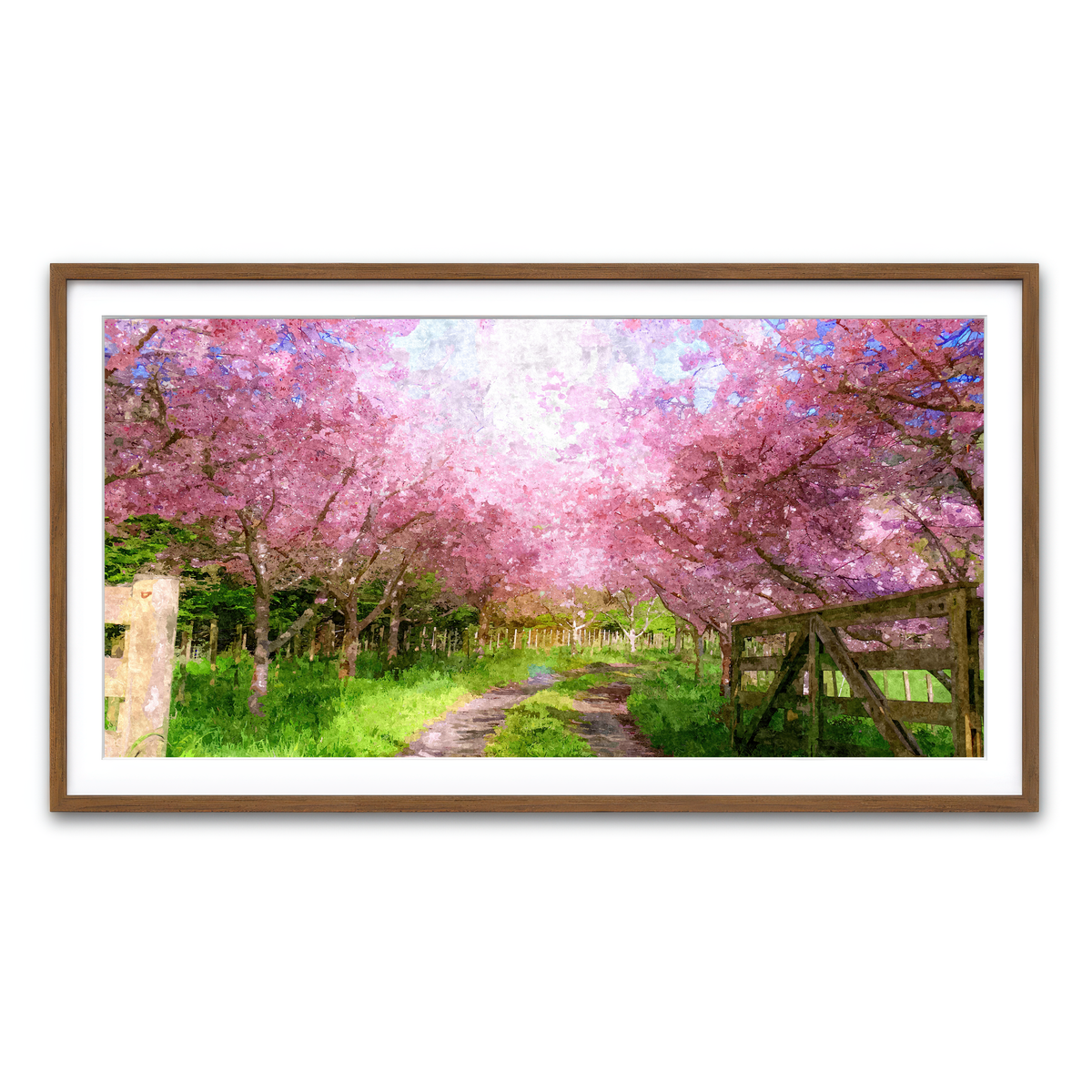 Framed Print 2x1 Walnut