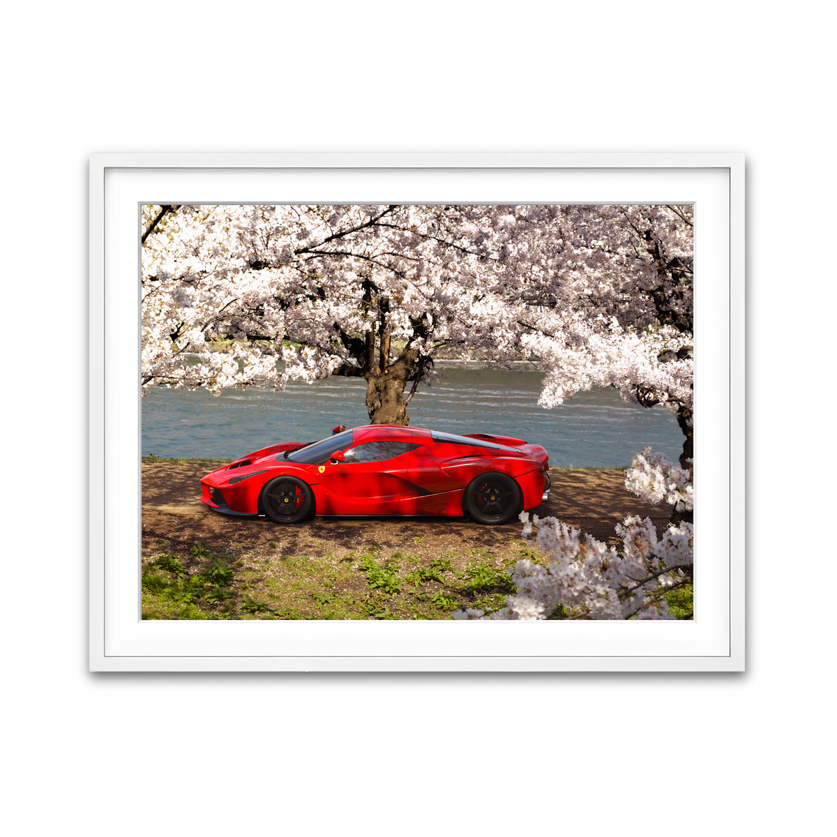 Framed Print 4x3 White