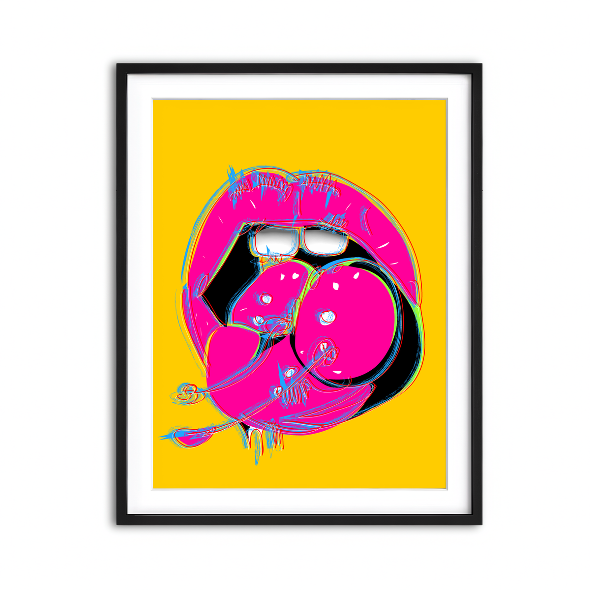 Framed Print 3x4 Black