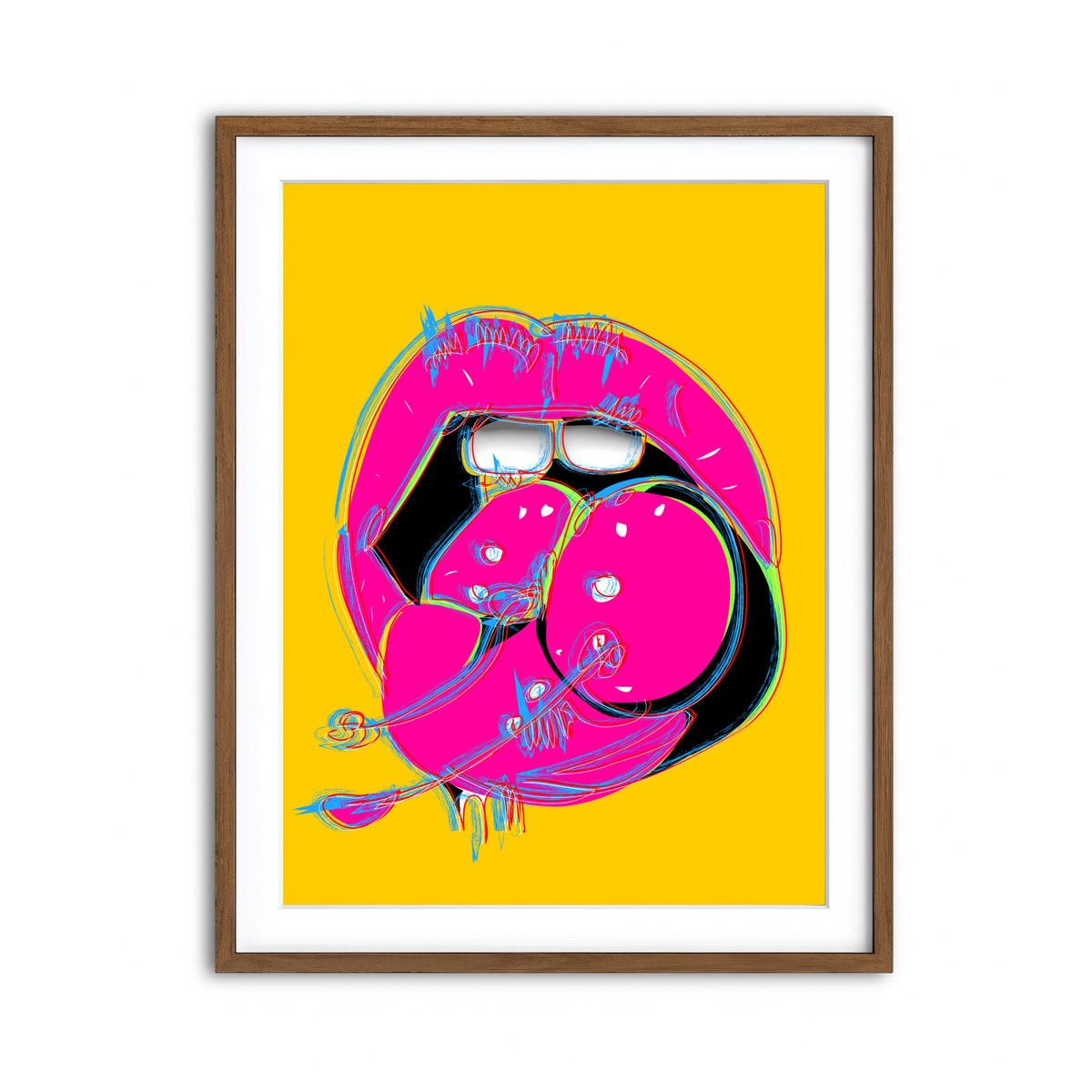 Framed Print 3x4 Walnut