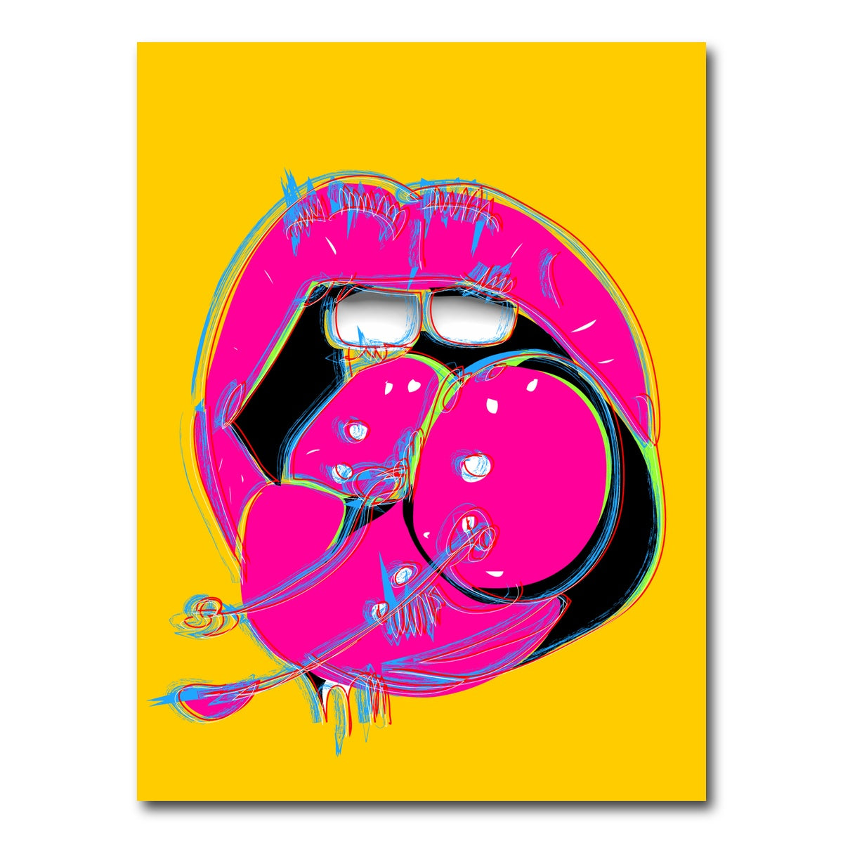 AUTO-MOCKUP WHITE | Cherry Mouth | 1 Piece | Gallery Wrap Canvas | group=3x4