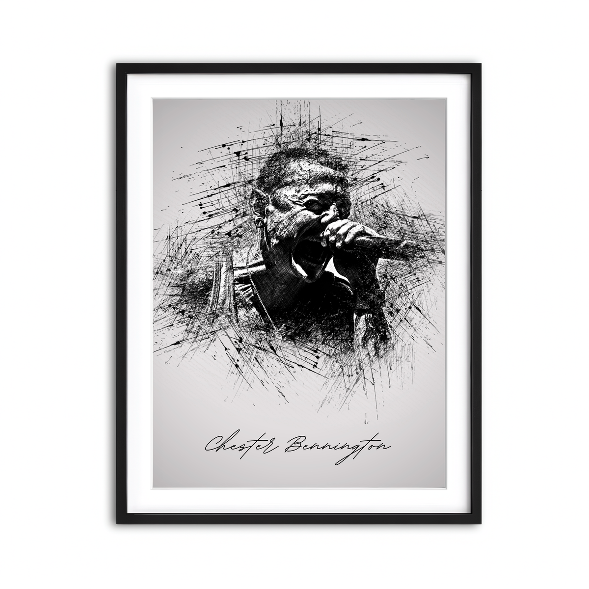 Framed Print 3x4 Black