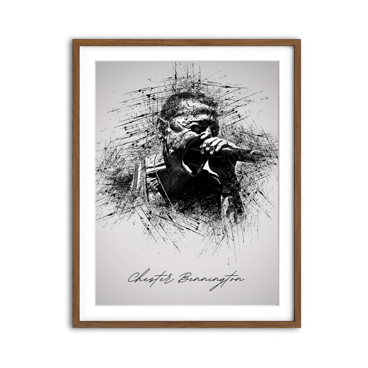 Framed Print 3x4 Walnut