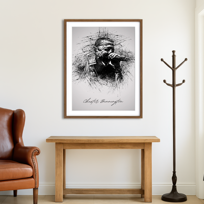 AUTO-MOCKUP ROOM | Chester Bennington Scream Wall Art