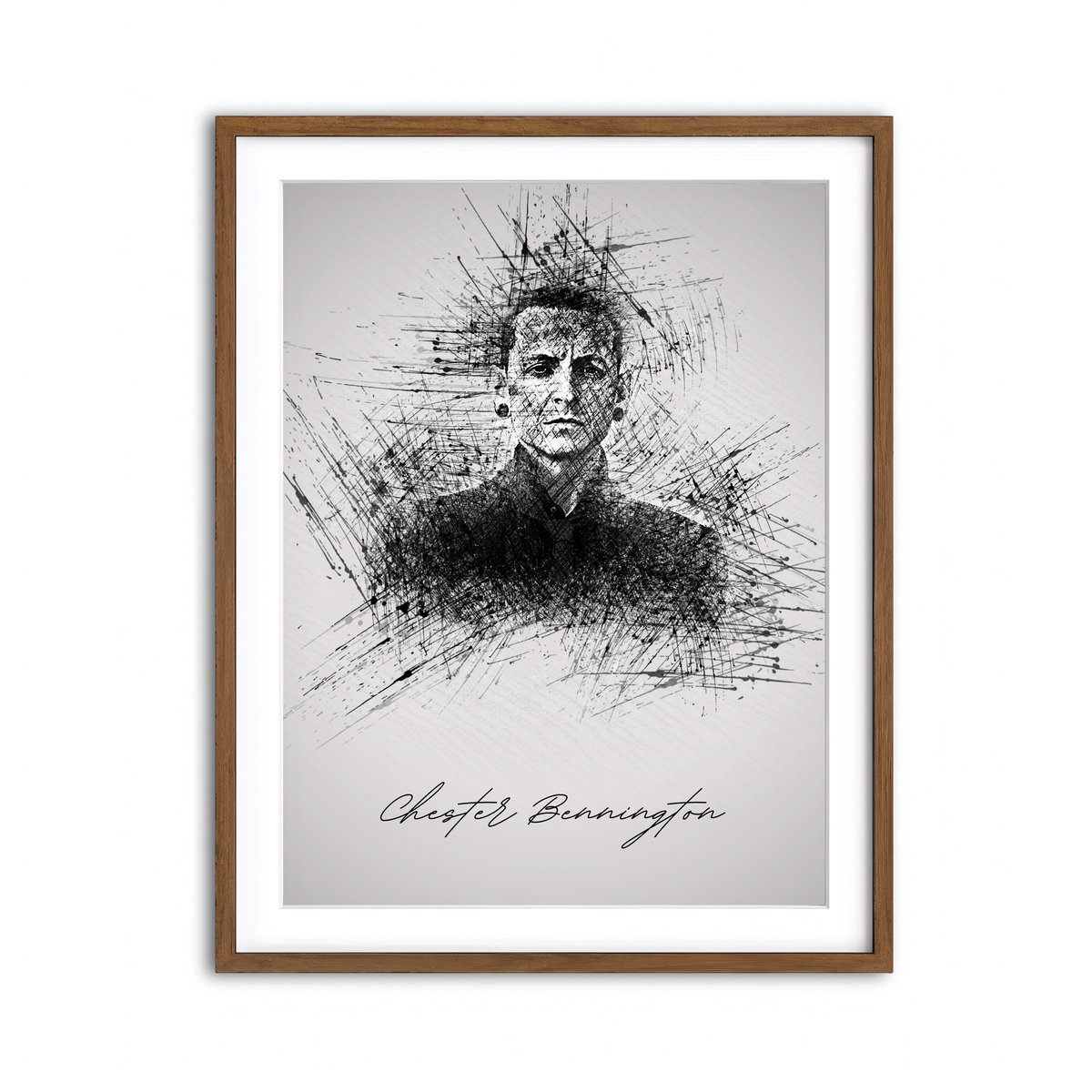 Framed Print 3x4 Walnut