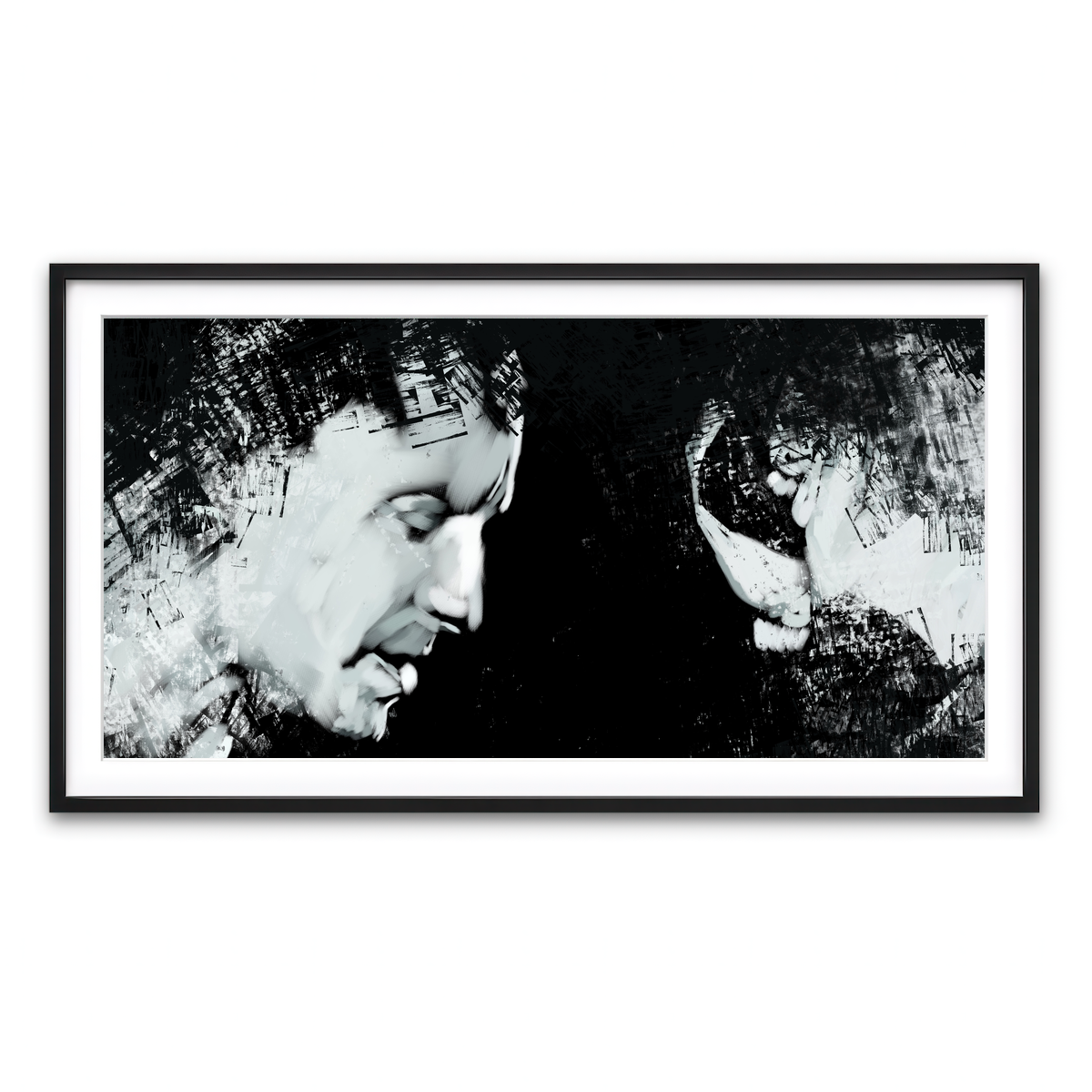 Framed Print 2x1 Black