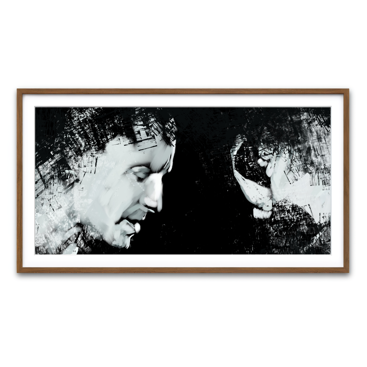 Framed Print 2x1 Walnut