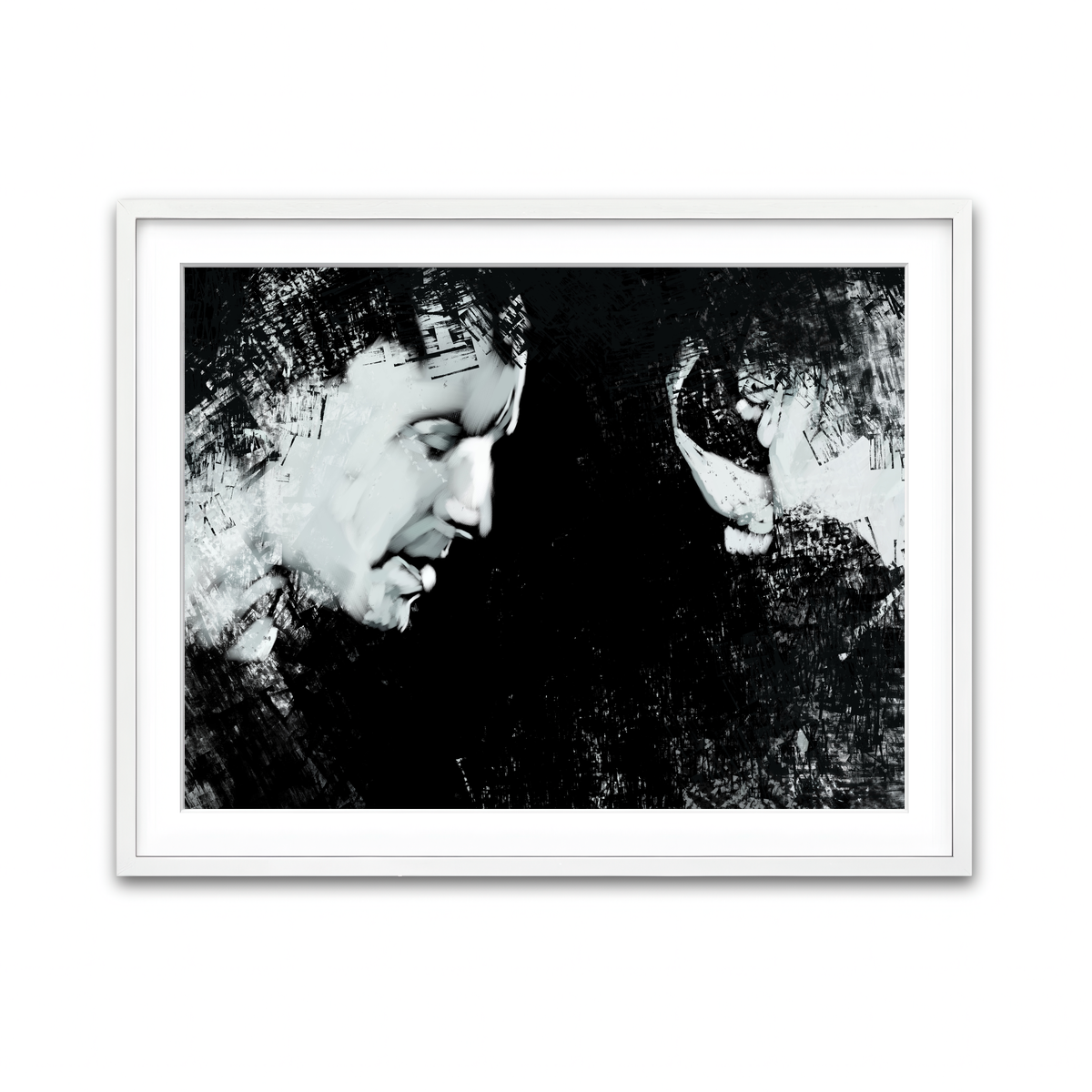 Framed Print 4x3 White