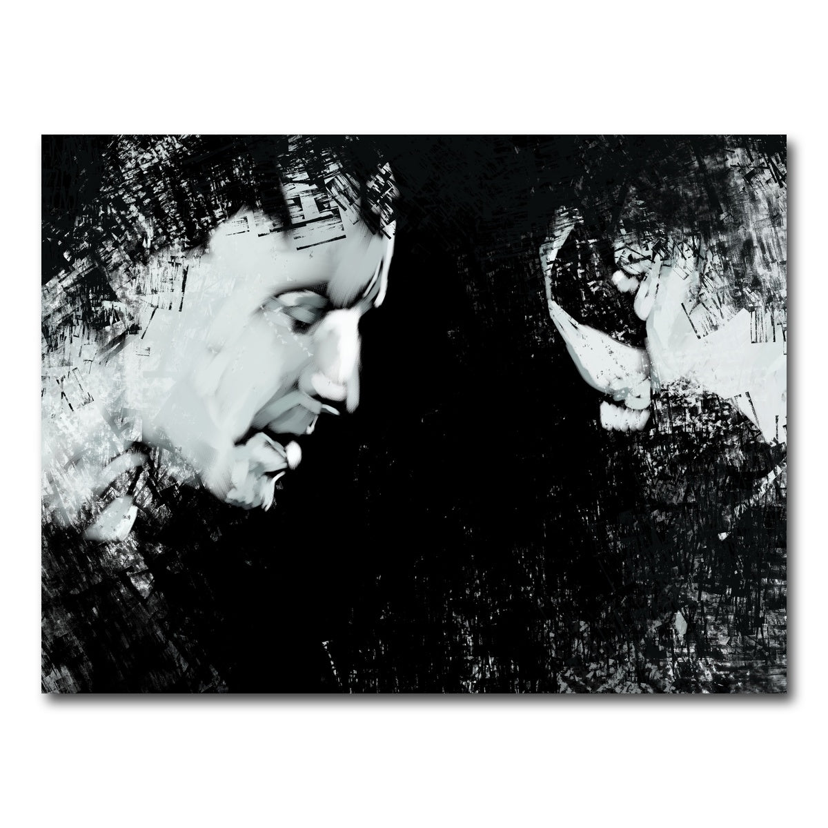 AUTO-MOCKUP WHITE | Chester Bennington | 1 Piece | Gallery Wrap Canvas | group=4x3