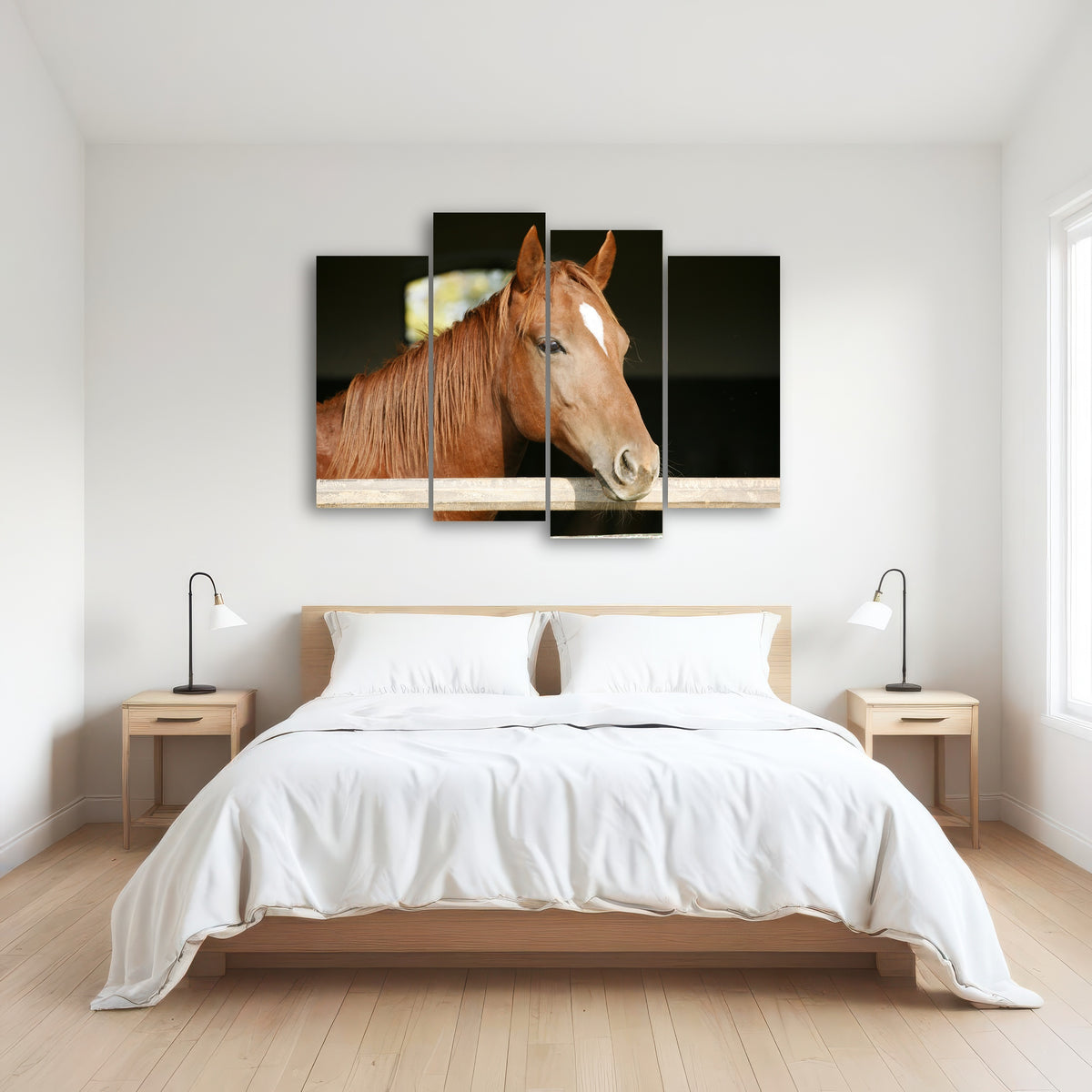 AUTO-MOCKUP ROOM | Chestnut horse