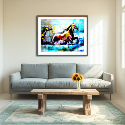 AUTO-MOCKUP ROOM | Chevaux Wall Art