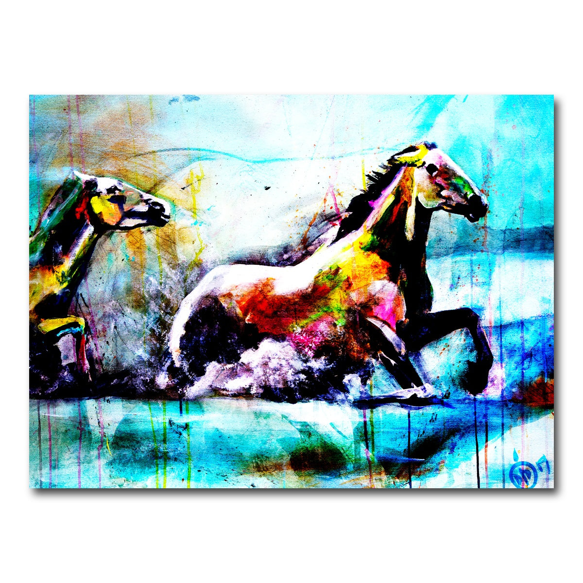 AUTO-MOCKUP WHITE | Chevaux | 1 Piece | Gallery Wrap Canvas | group=4x3