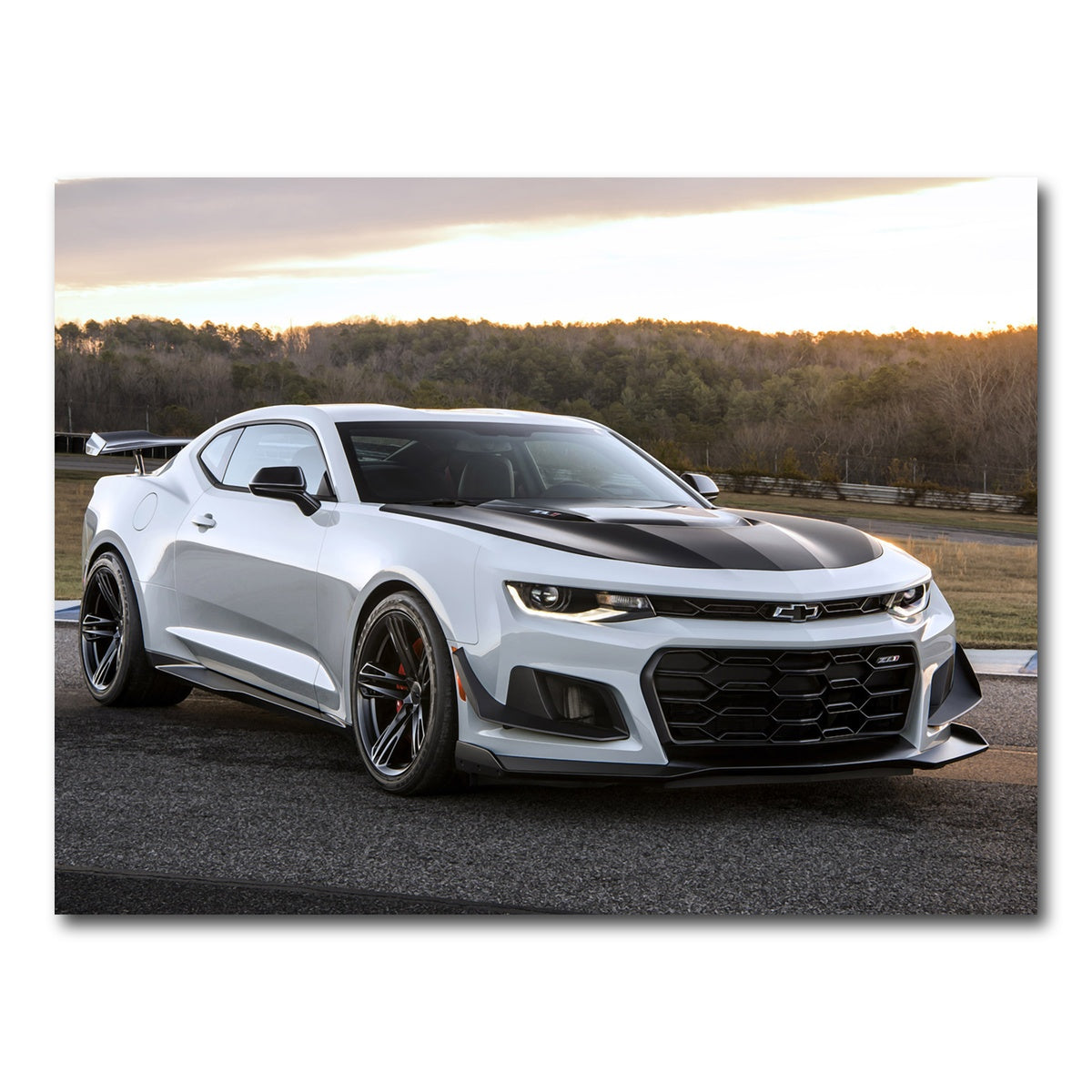 AUTO-MOCKUP WHITE | Chevy Camaro ZL1 | 1 Piece | Gallery Wrap Canvas | group=4x3