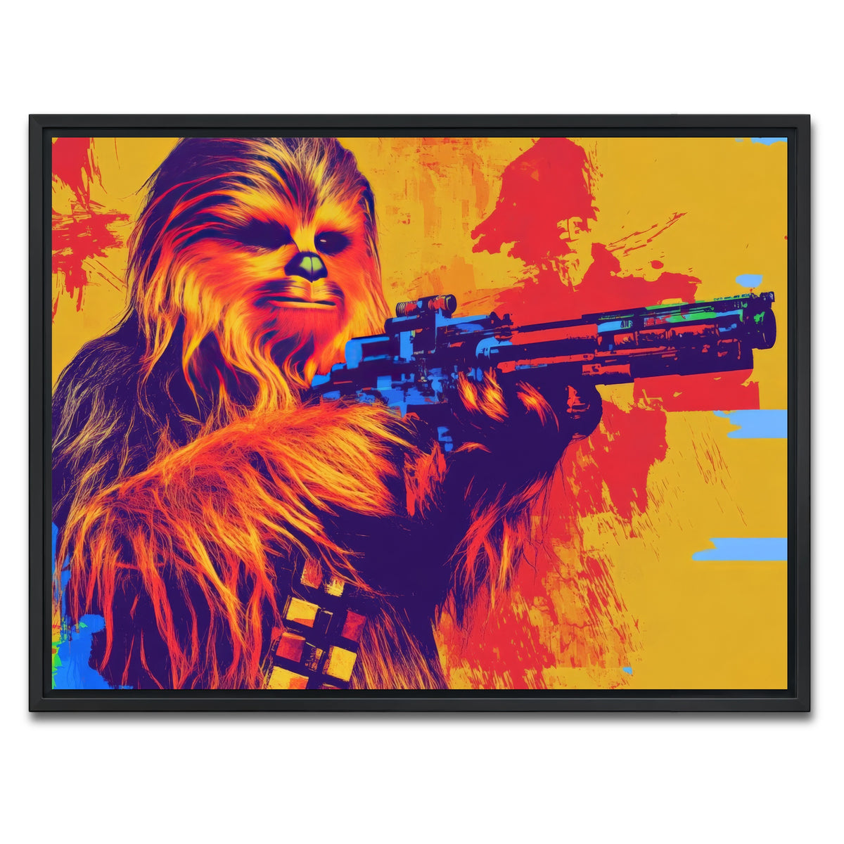 AUTO-MOCKUP WHITE | Chewbacca Gun | 1 Piece | Black Framed Canvas | group=4x3