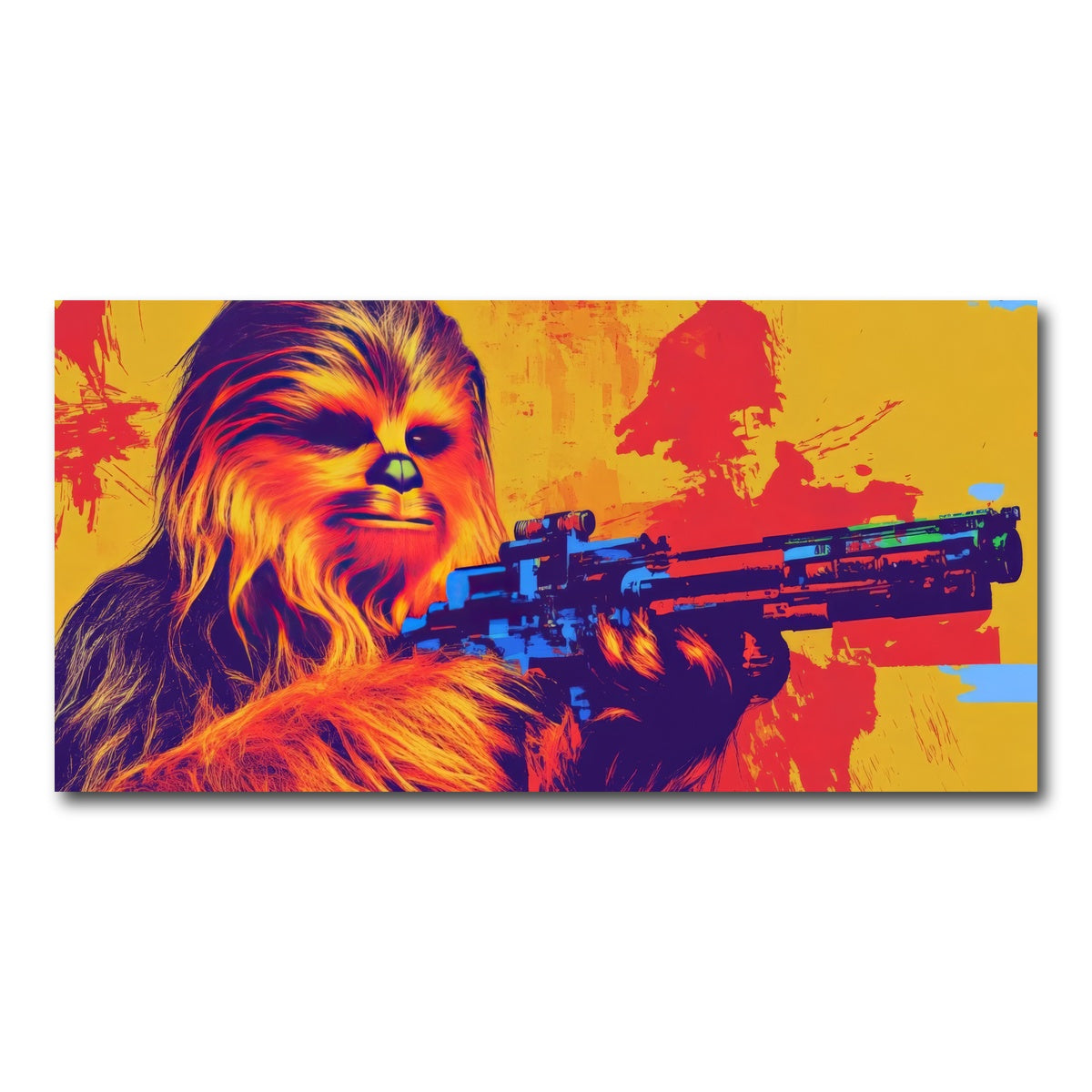 AUTO-MOCKUP WHITE | Chewbacca Gun | 1 Piece | Gallery Wrap Canvas | group=2x1
