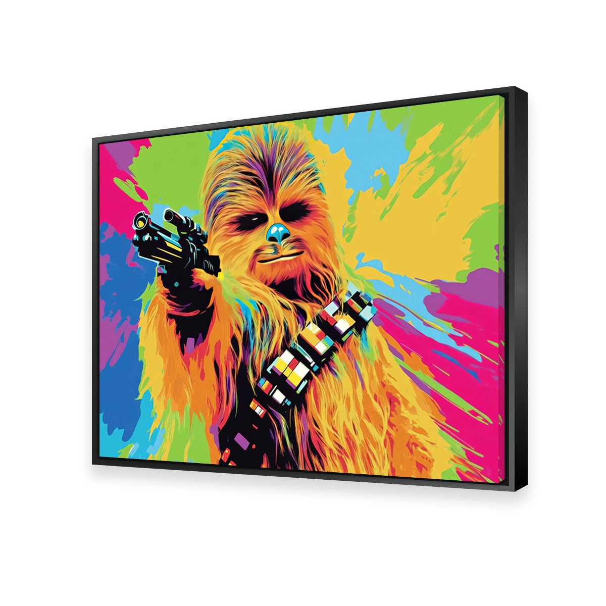 Chewbacca Color Splash Wall Art