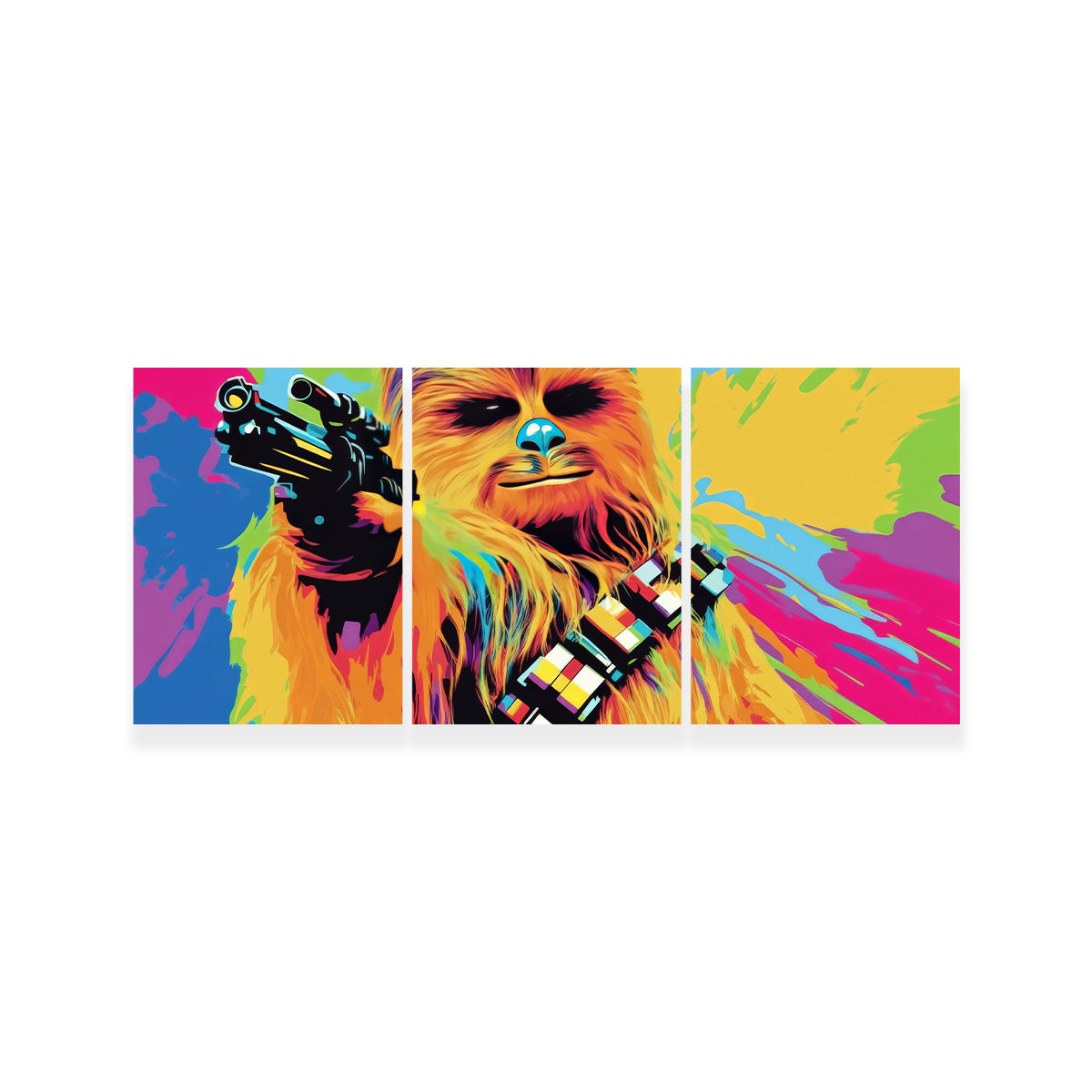 Chewbacca Color Splash Wall Art