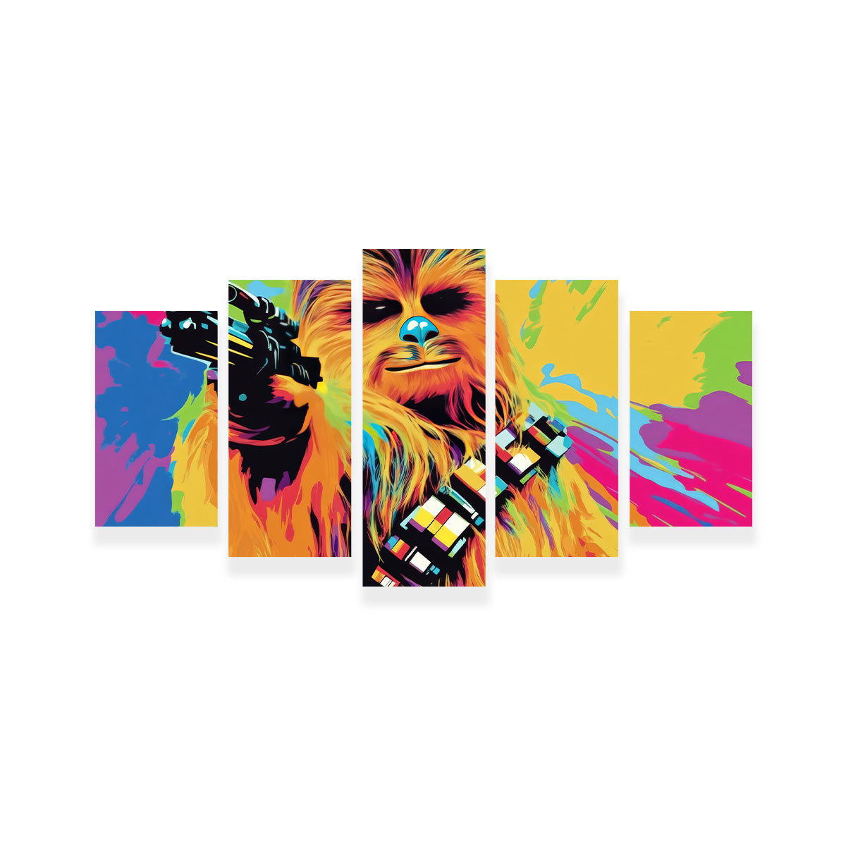 Chewbacca Color Splash Wall Art