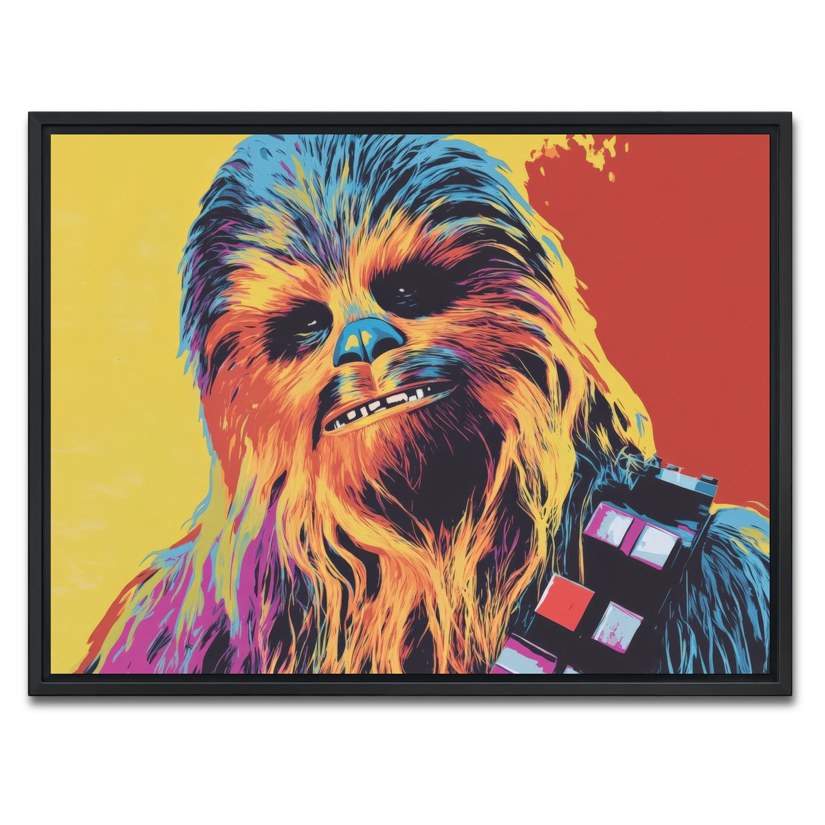 AUTO-MOCKUP WHITE | Chewbacca | 1 Piece | Black Framed Canvas | group=4x3