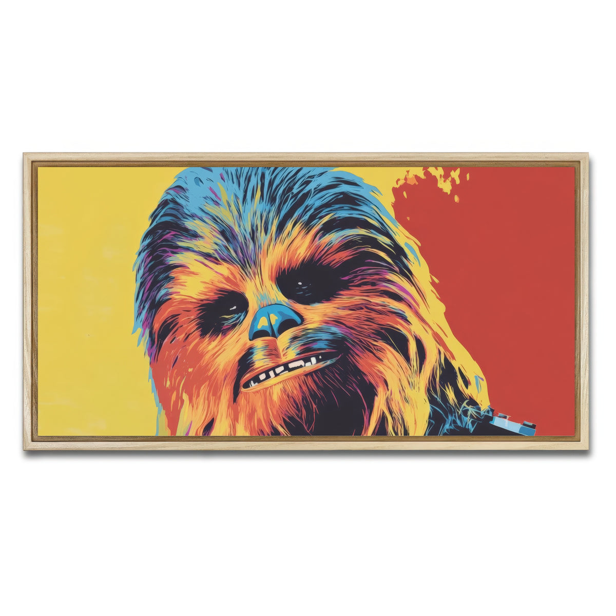 AUTO-MOCKUP WHITE | Chewbacca | 1 Piece | Natural Framed Canvas | group=2x1