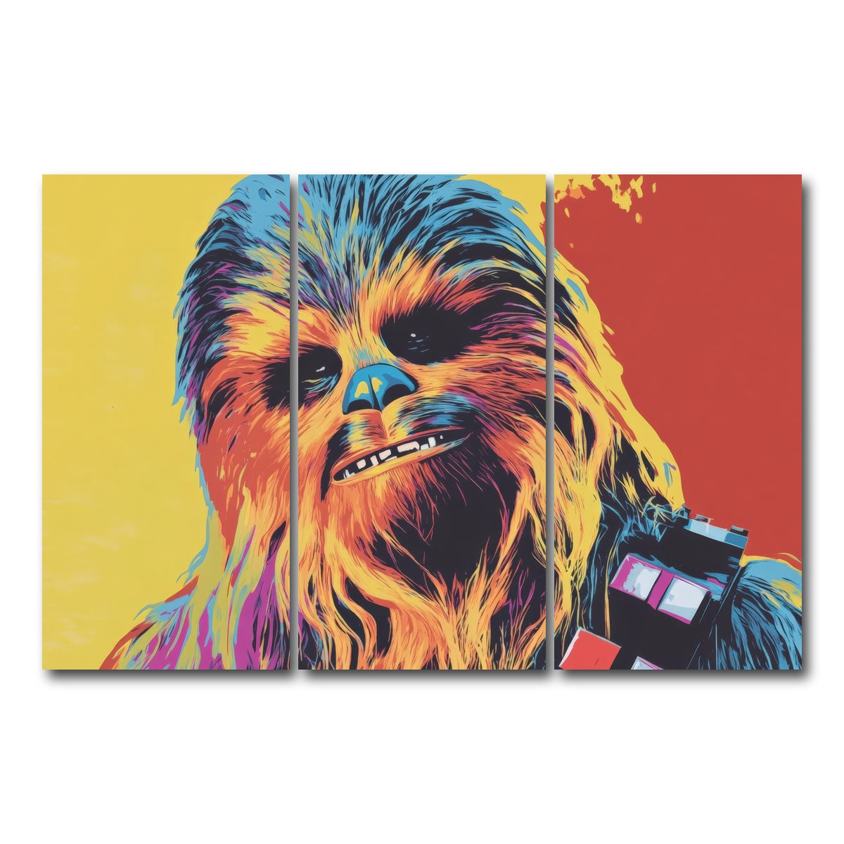 AUTO-MOCKUP WHITE | Chewbacca | 3 Piece | Gallery Wrap Canvas | group=12x24