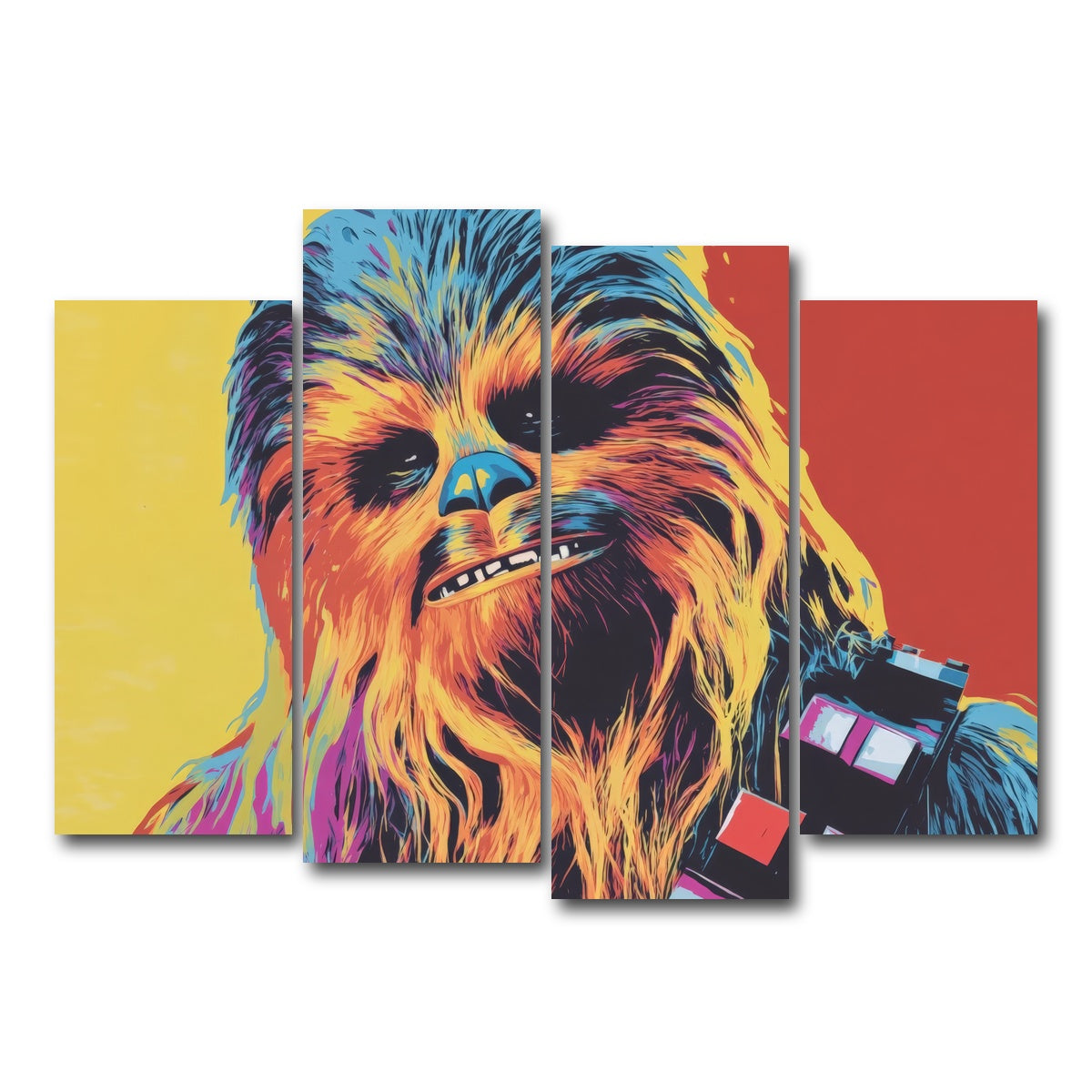 AUTO-MOCKUP WHITE | Chewbacca | 4 Piece | Gallery Wrap Canvas | group=4_normal