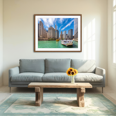 AUTO-MOCKUP ROOM | Chicago River Wall Art